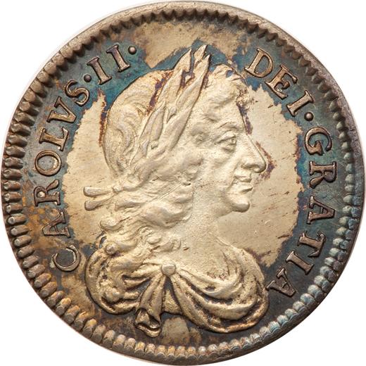 Anverso 3 peniques 1671 - valor de la moneda de plata - Gran Bretaña, Carlos II