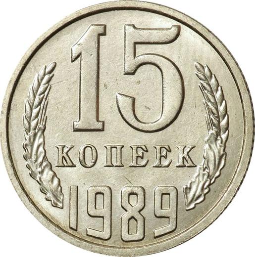 Reverso 15 kopeks 1989 - valor de la moneda  - Rusia, URSS y RSFS