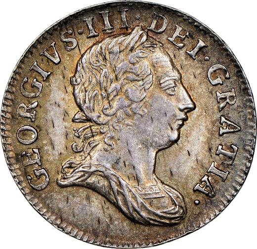 Obverse Fourpence (Groat) 1766 - Silver Coin Value - United Kingdom, George III