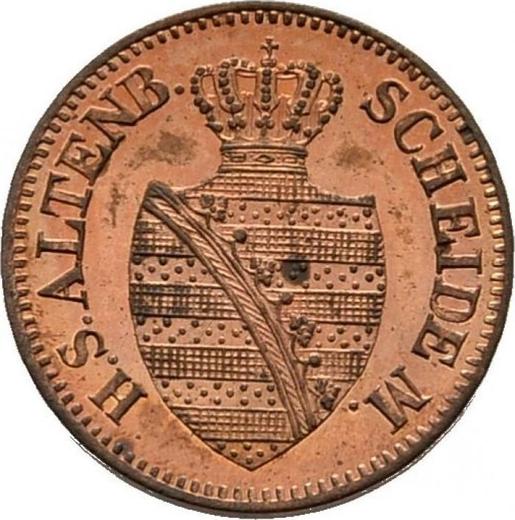 Obverse 1 Pfennig 1861 B -  Coin Value - Saxe-Altenburg, Ernst I