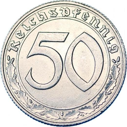 Obverse 50 Reichspfennig 1939 B "Type 1938-1939" -  Coin Value - Germany, Third Reich
