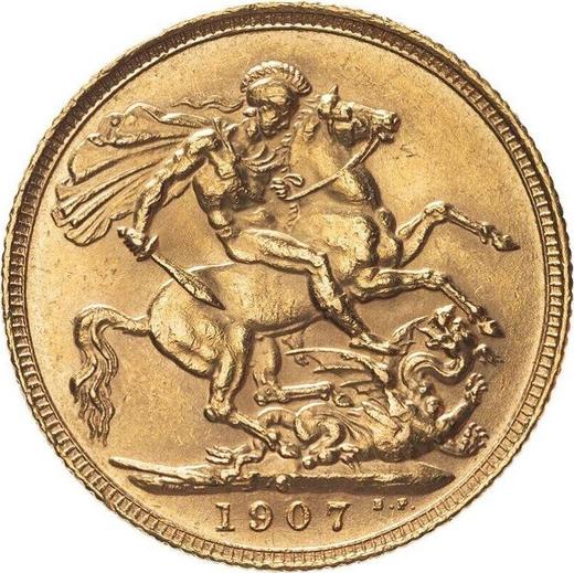 Reverse Sovereign 1907 S - Gold Coin Value - Australia, Edward VII