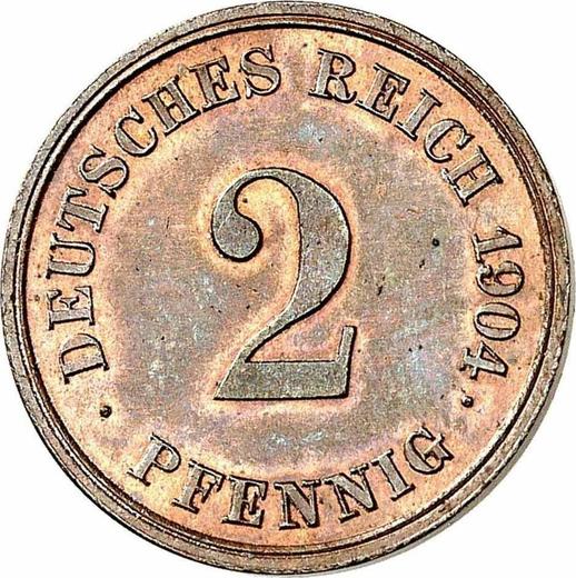 Awers monety - 2 fenigi 1904 E "Typ 1904-1916" - cena  monety - Niemcy, Cesarstwo Niemieckie