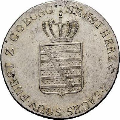 Obverse 20 Kreuzer 1820 S - Silver Coin Value - Saxe-Coburg-Saalfeld, Ernest I