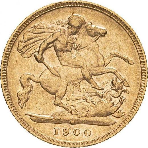 Reverse Half Sovereign 1900 M "Veiled head" - Gold Coin Value - Australia, Victoria