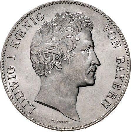 Obverse 2 Thaler 1847 - Silver Coin Value - Bavaria, Ludwig I