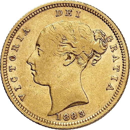 Obverse Half Sovereign 1883 S "Coat of arms" - Gold Coin Value - Australia, Victoria