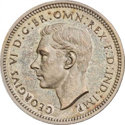 Obverse Fourpence (Groat) 1941 - Silver Coin Value - United Kingdom, George VI