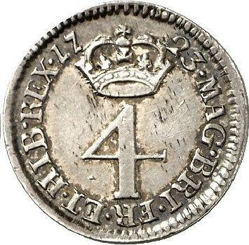 Reverse Fourpence (Groat) 1723 - Silver Coin Value - United Kingdom, George I