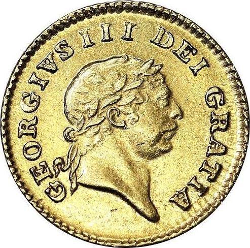 Obverse Third Guinea 1808 "Second laureate bust" - Gold Coin Value - United Kingdom, George III