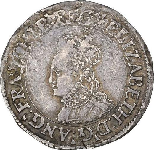 Obverse Fourpence (Groat) no date (1559-1660) "First issue" Line border - Silver Coin Value - United Kingdom, Elizabeth I
