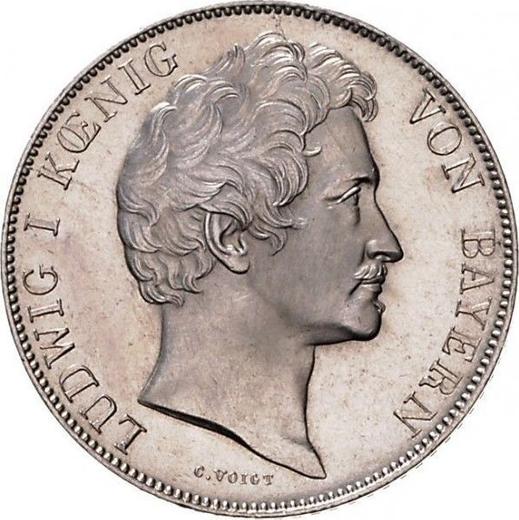 Obverse Gulden 1843 - Silver Coin Value - Bavaria, Ludwig I