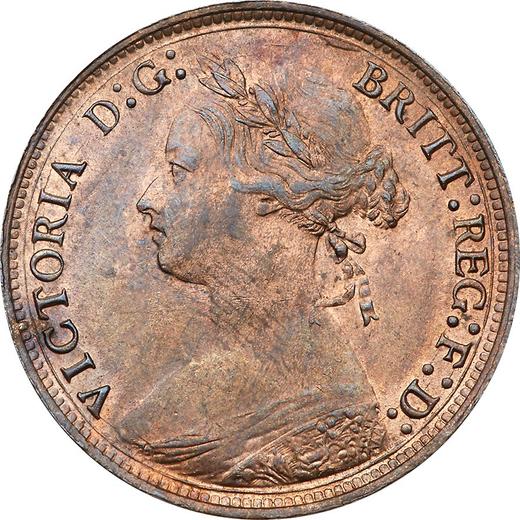 Obverse Halfpenny 1881 -  Coin Value - United Kingdom, Victoria