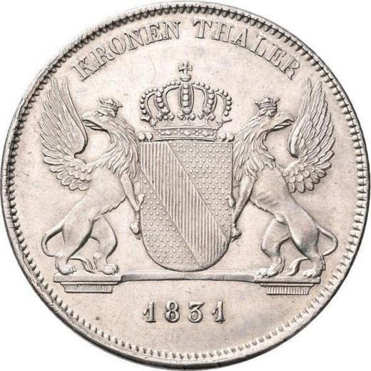 Reverse Thaler 1831 - Silver Coin Value - Baden, Leopold