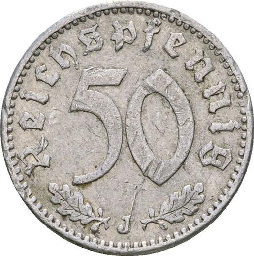 Obverse 50 Reichspfennig 1943 J "Type 1939-1944" -  Coin Value - Germany, Third Reich