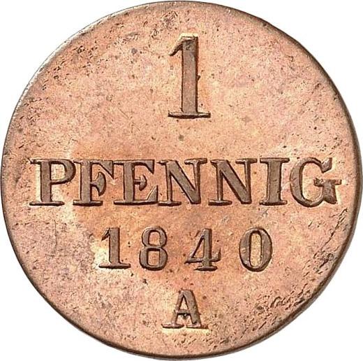 Reverse 1 Pfennig 1840 A - Coin Value - Hanover, Ernest Augustus