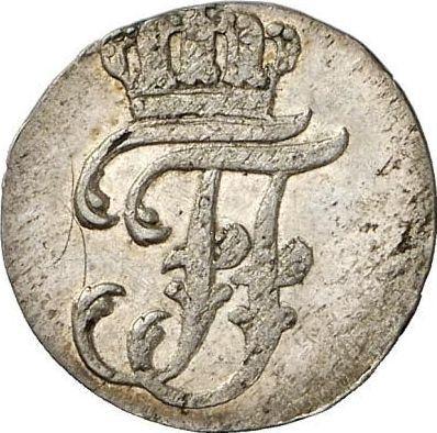 Аверс монеты - 1 шиллинг 1809 года - цена серебряной монеты - Мекленбург-Шверин, Фридрих Франц I