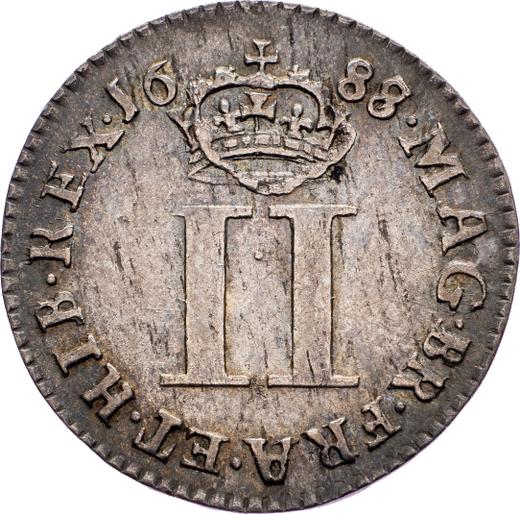 Reverse Twopence 1688 - Silver Coin Value - United Kingdom, James II