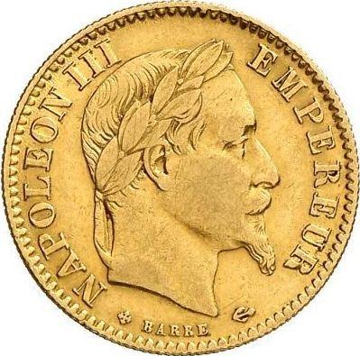 Obverse 10 Francs 1865 BB "Type 1861-1868" - Gold Coin Value - France, Napoleon III