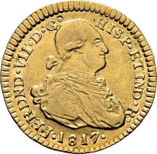 Obverse 1 Escudo 1817 P FM - Gold Coin Value - Colombia, Ferdinand VII