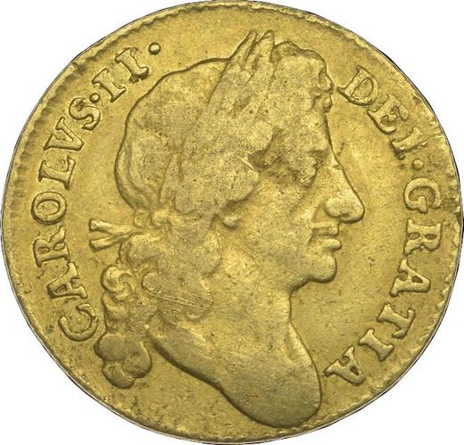Obverse Half Guinea 1674 "Second laureate bust" - Gold Coin Value - United Kingdom, Charles II