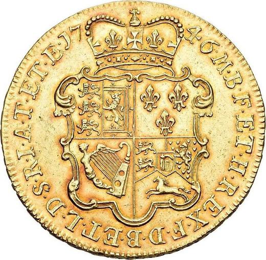 Reverse Five guineas 1746 LIMA "Old Head" - Gold Coin Value - United Kingdom, George II