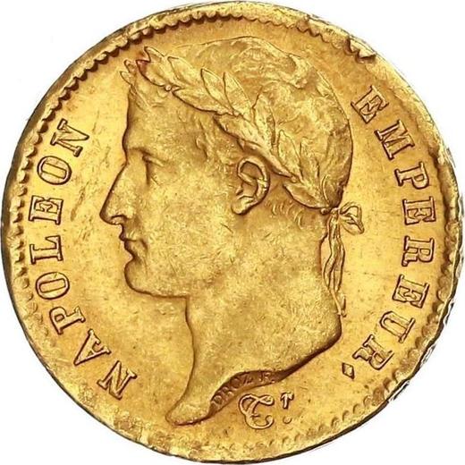 Obverse 20 Francs 1808 A "Type 1807-1808" - Gold Coin Value - France, Napoleon I