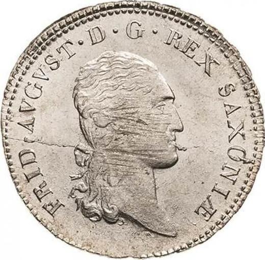 Obverse 1/6 Thaler 1808 S.G.H. - Silver Coin Value - Saxony-Albertine, Frederick Augustus I