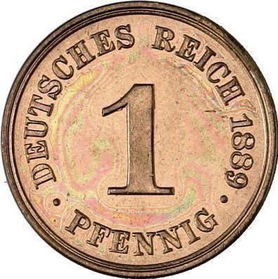 Obverse 1 Pfennig 1889 A "Type 1873-1889" -  Coin Value - Germany, German Empire