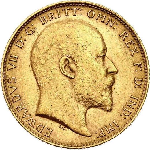 Anverso Soberano 1904 - valor de la moneda de oro - Gran Bretaña, Eduardo VII