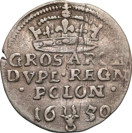 Reverse 2 Grosz (Dwugrosz) 1650 "Type 1650-1654" - Silver Coin Value - Poland, John II Casimir