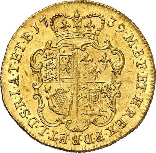Rewers monety - 1 gwinea 1739 "Portret w średnim wieku" - cena złotej monety - Wielka Brytania, Jerzy II