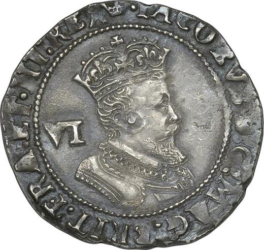 Obverse Sixpence 1608 "Fourth bust" - Silver Coin Value - United Kingdom, James I