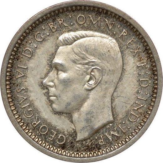 Anverso 2 peniques 1940 HP - valor de la moneda de plata - Gran Bretaña, Jorge VI
