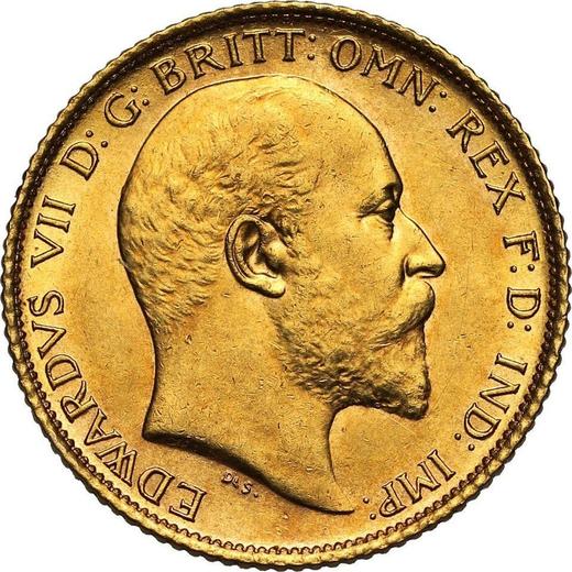 Obverse Half Sovereign 1910 S - Gold Coin Value - Australia, Edward VII