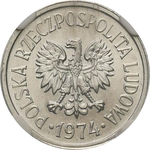 Avers 10 Groszy 1974 - Münze Wert - Polen, Volksrepublik Polen