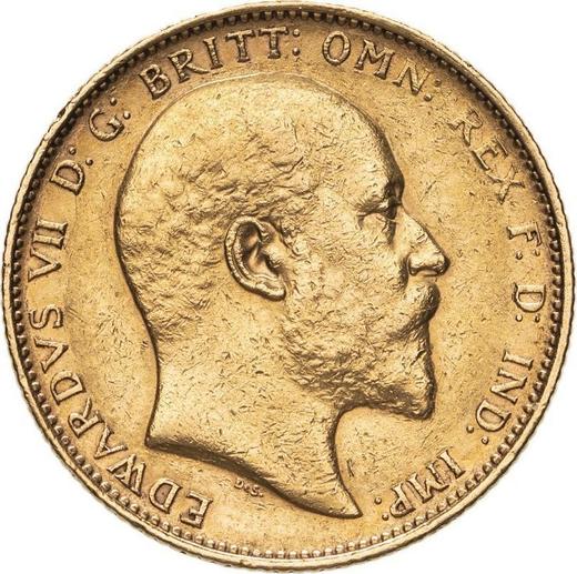 Obverse Sovereign 1905 M - Gold Coin Value - Australia, Edward VII