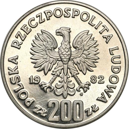 Avers Probe 200 Zlotych 1982 MW SW "Herzog Bolesław III. Schiefmund" Nickel - Münze Wert - Polen, Volksrepublik Polen