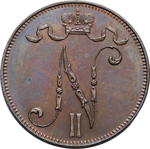 Obverse 5 Pennia 1899 - Coin Value - Finland, Grand Duchy