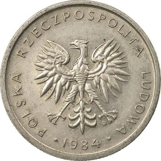 Obverse 10 Zlotych 1984 MW -  Coin Value - Poland, Peoples Republic