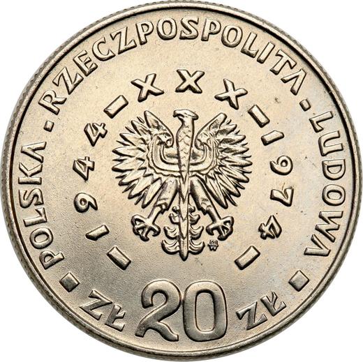 Avers Probe 20 Zlotych 1974 MW WK "Volksrepublik Polen" Nickel - Münze Wert - Polen, Volksrepublik Polen