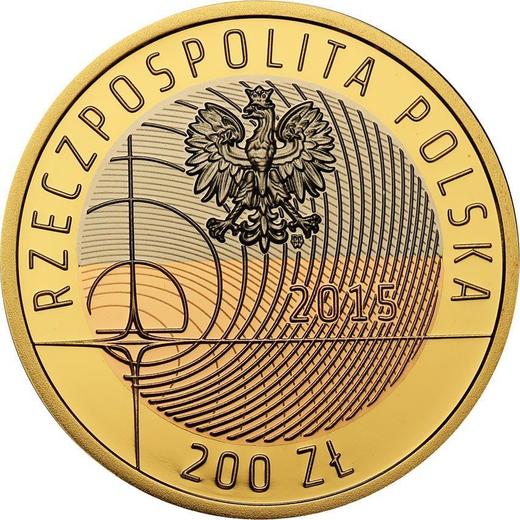 Obverse 200 Zlotych 2015 MW "100 Years of Warsaw University of Technology" - Gold Coin Value - Poland, III Republic after denomination