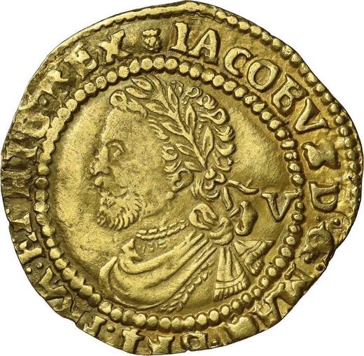 Obverse 1/4 laurel no date (1619-1625) "Second bust" - Gold Coin Value - United Kingdom, James I