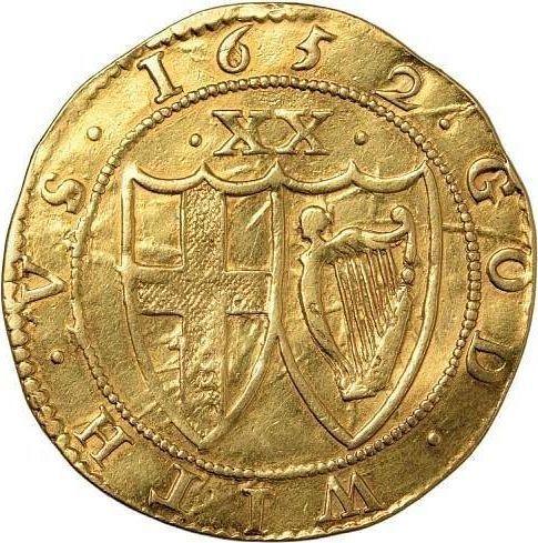 Reverse Unite 1652 - Gold Coin Value - United Kingdom, Commonwealth