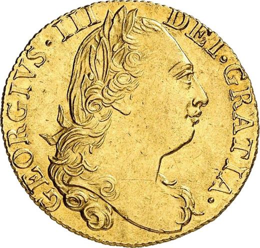 Obverse Guinea 1775 "Fourth laureate bust" - Gold Coin Value - United Kingdom, George III