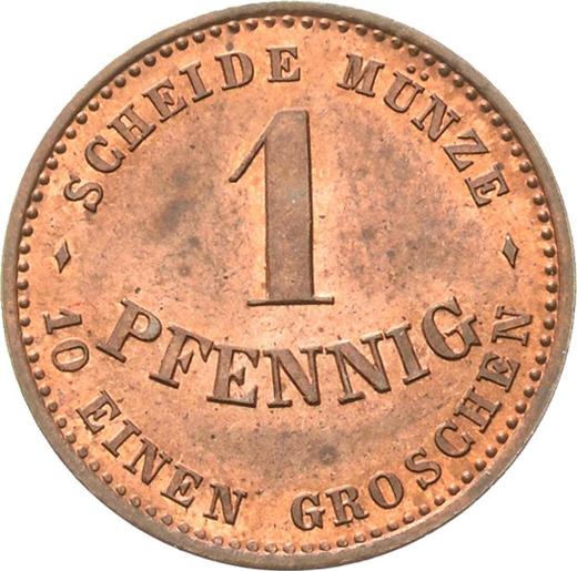 Revers 1 Pfennig 1868 B - Münze Wert - Sachsen-Coburg und Gotha, Ernst II