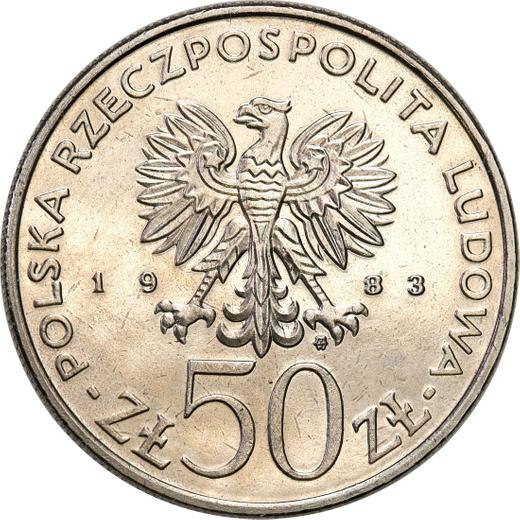 Avers Probe 50 Zlotych 1983 MW SW "Jan III Sobieski" Nickel - Münze Wert - Polen, Volksrepublik Polen