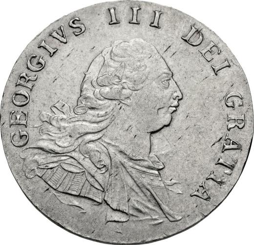 Obverse Fourpence (Groat) 1792 - Silver Coin Value - United Kingdom, George III