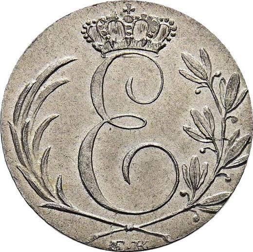 Avers 6 Kreuzer 1828 EK - Silbermünze Wert - Sachsen-Coburg und Gotha, Ernst I
