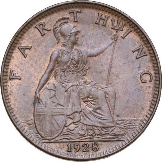 Reverse Farthing 1928 -  Coin Value - United Kingdom, George V